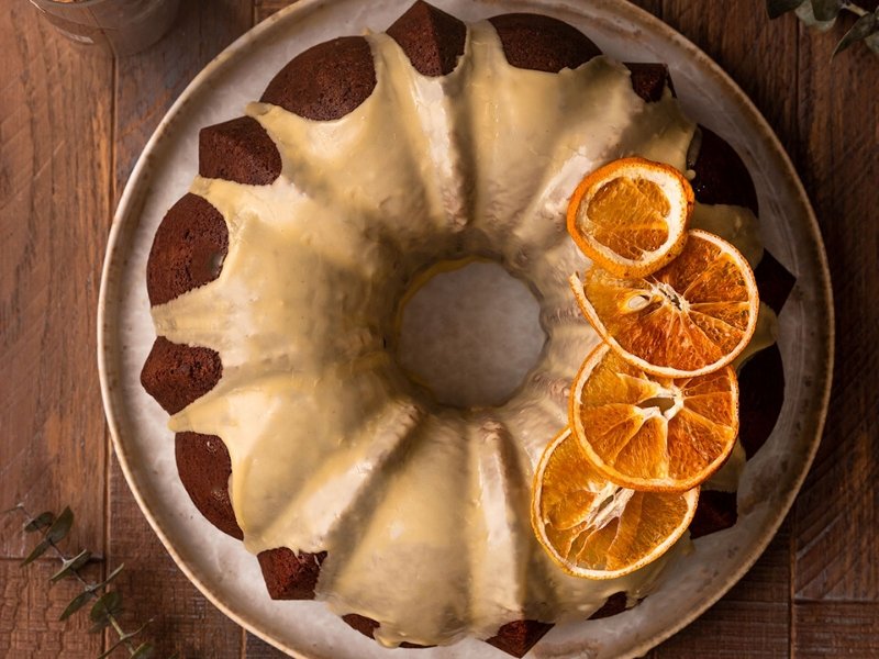 Glazed Orange Bundt Cake (baking with decorative bundt pans)