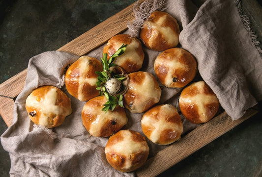 Hot Cross Buns with Saffron and Coriander - Rumi Spice