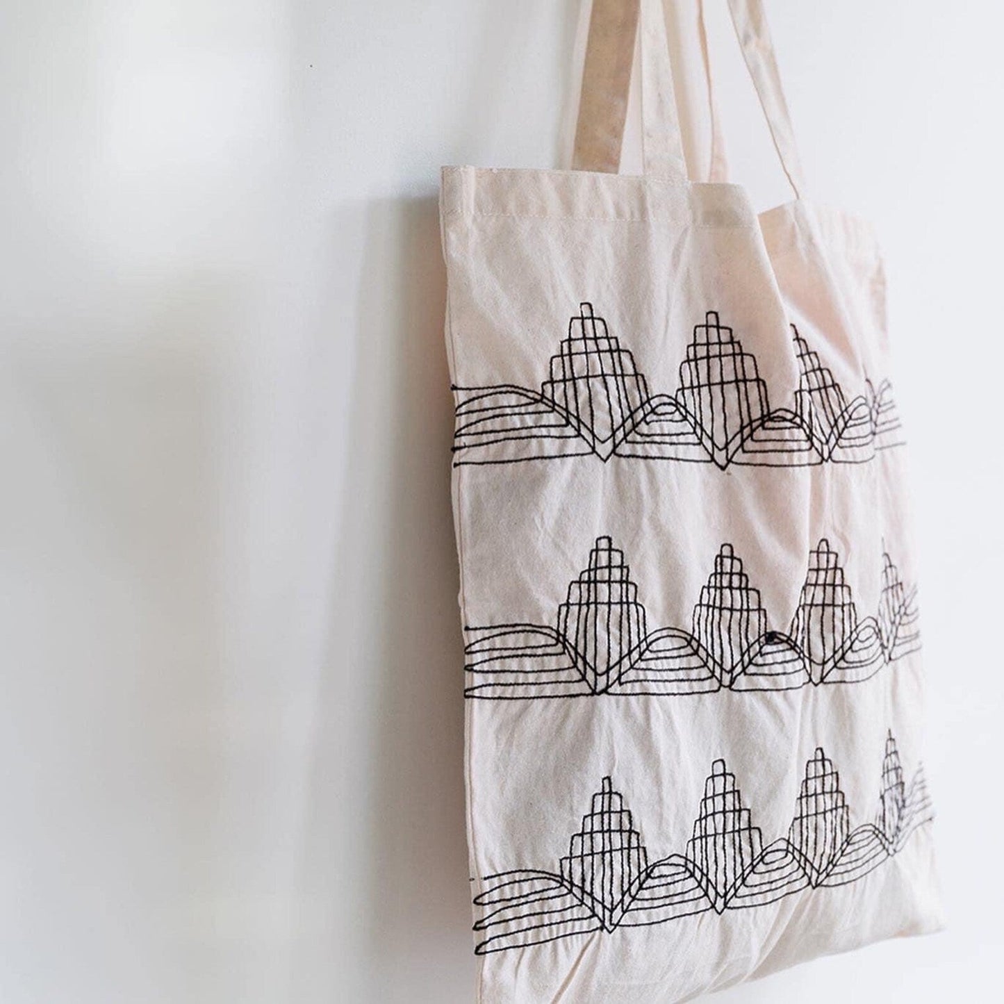 Recycled Cotton 'Mountain' Design Tote Bag - Rumi Spice - Rumi Spice - auction