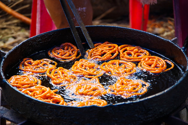 Jalebi (Saffron Funnel Cake)