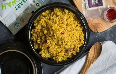 Crispy Saffron Toasted Quinoa