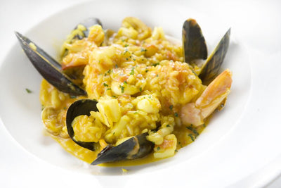 Easy Saffron Seafood Risotto