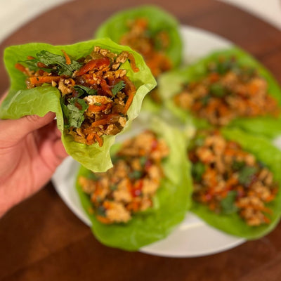 Garam Masala Ground Lamb Lettuce Wraps