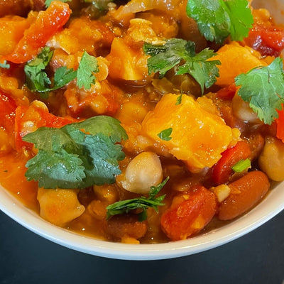 Harissa Lentil & Butternut Squash Chili