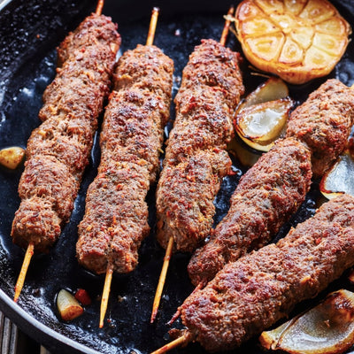 Kefta Kebabs with Cumin Seasoned Salt