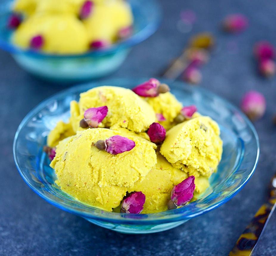 Persian Saffron Pistachio Ice Cream - Rumi Spice