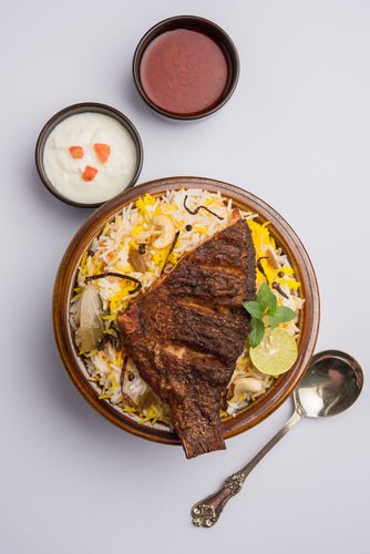 Sabzi Polow Mahi (Herb Rice with Fish) - Rumi Spice