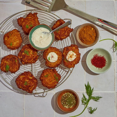 Saffron Latkes (Potato Pancakes)
