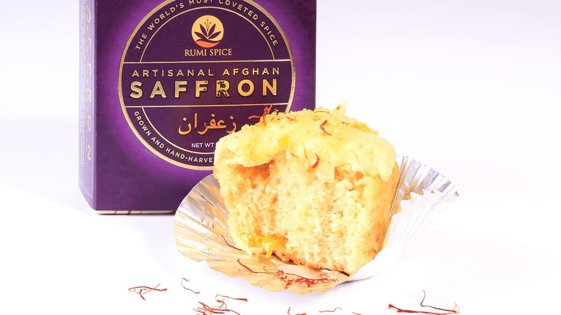 Saffron Orange Cupcakes - Rumi Spice