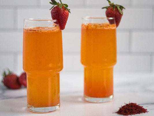 Saffron Strawberry Bellini - Rumi Spice
