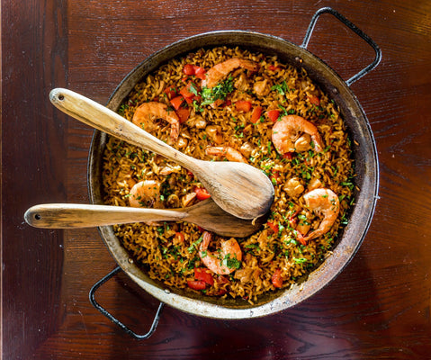 Spanish Seafood Paella with Saffron