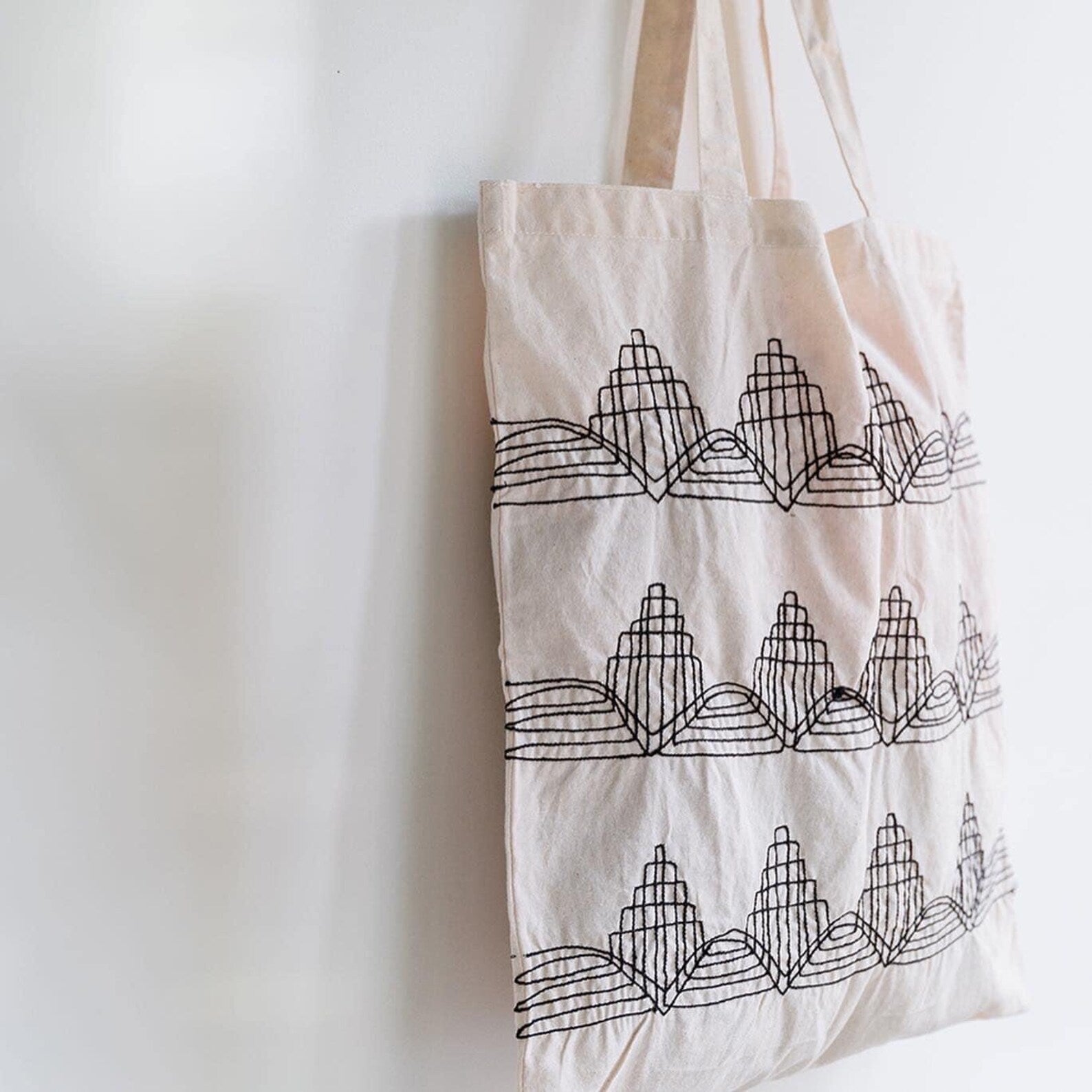 Recycled Cotton 'Mountain' Design Tote Bag - Rumi Spice - Rumi Spice - auction